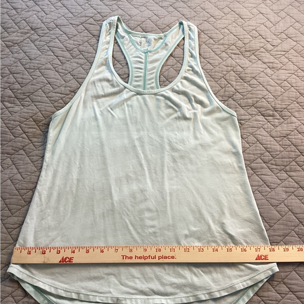 Danskin Light Green Yoga Tank Top Sz S - Picture 6 of 9